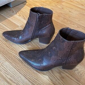 Free People Snake Booties